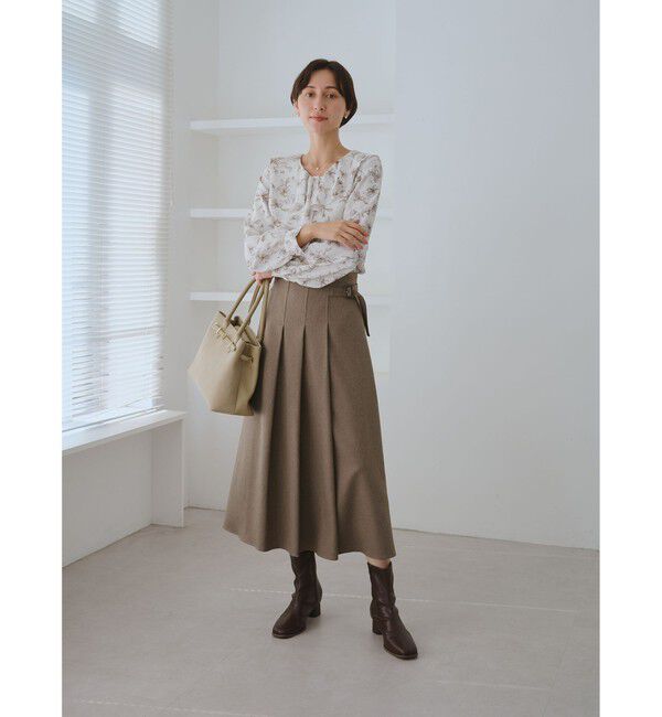 Rope&rsquo;Picnic「花柄ラッフルデザインブラウス」|シャツ・ブラウス|