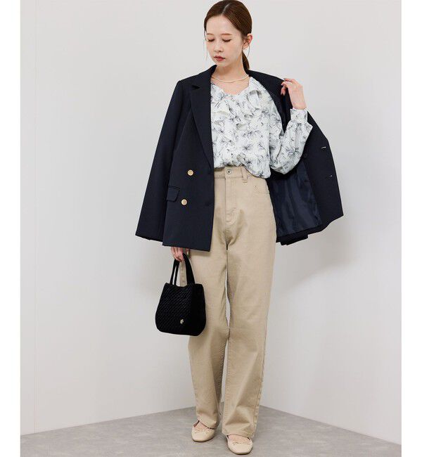 Rope&rsquo;Picnic「花柄ラッフルデザインブラウス」|シャツ・ブラウス|