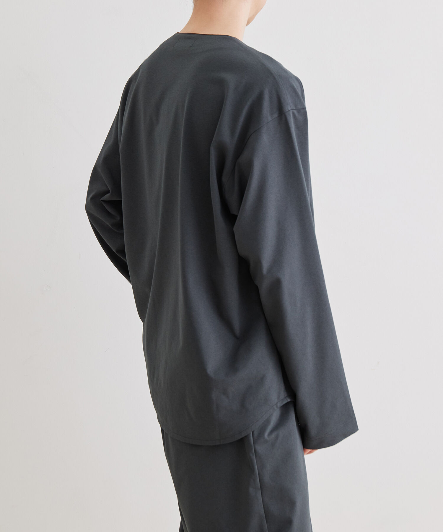 ADAM ET ROPE'「ボックスシルエット ジャージー カーディガン / 速乾 / 冷感 / イージーケア / ユニセックス」|カーディガン|