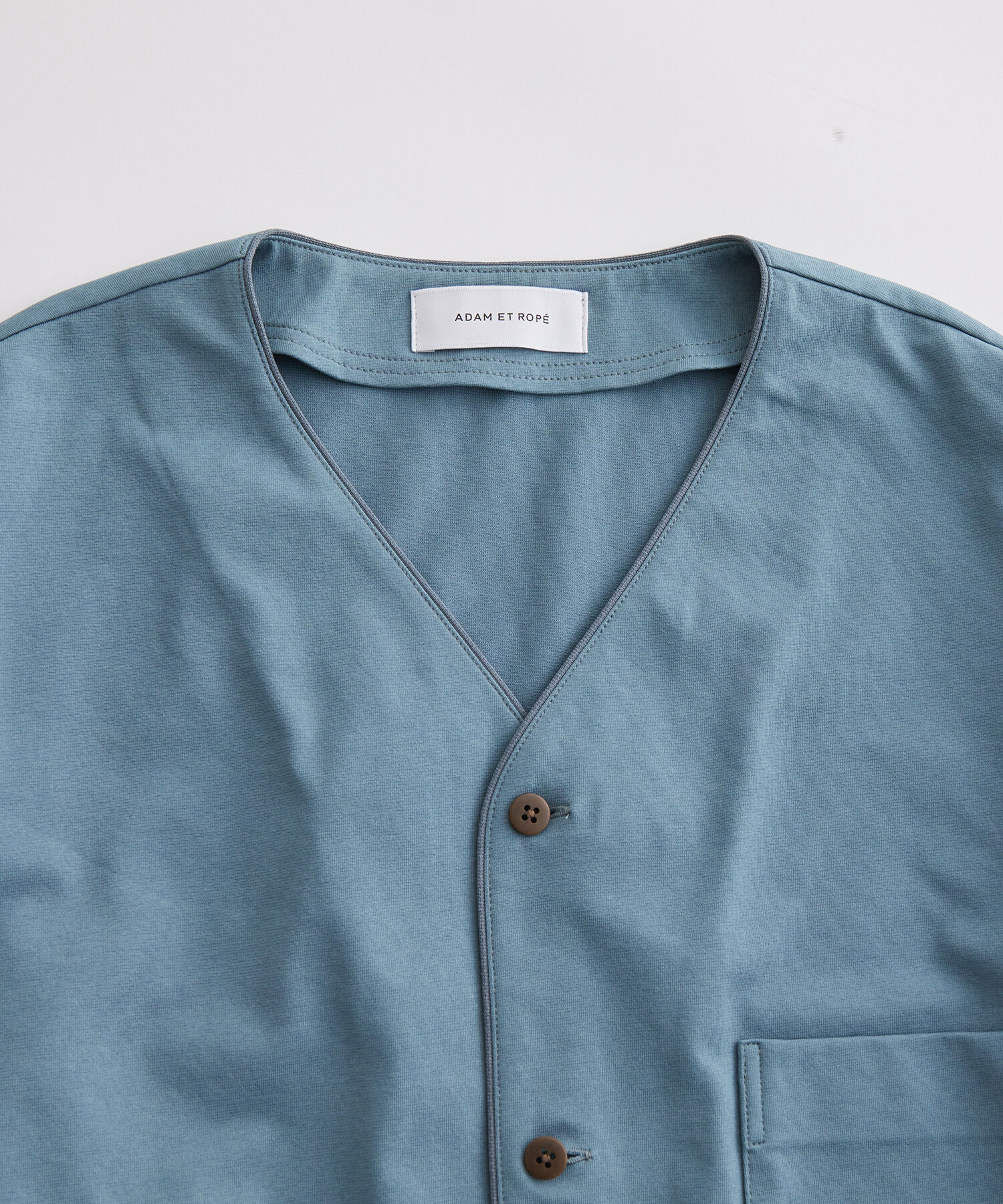 ADAM ET ROPE'「ボックスシルエット ジャージー カーディガン / 速乾 / 冷感 / イージーケア / ユニセックス」|カーディガン|