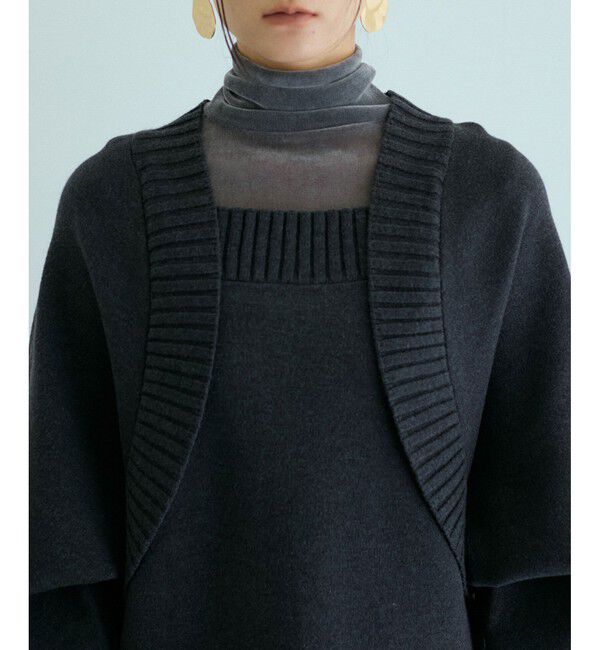 ADAM ET ROPE'「ボレロドッキングニットワンピース」|ワンピース|