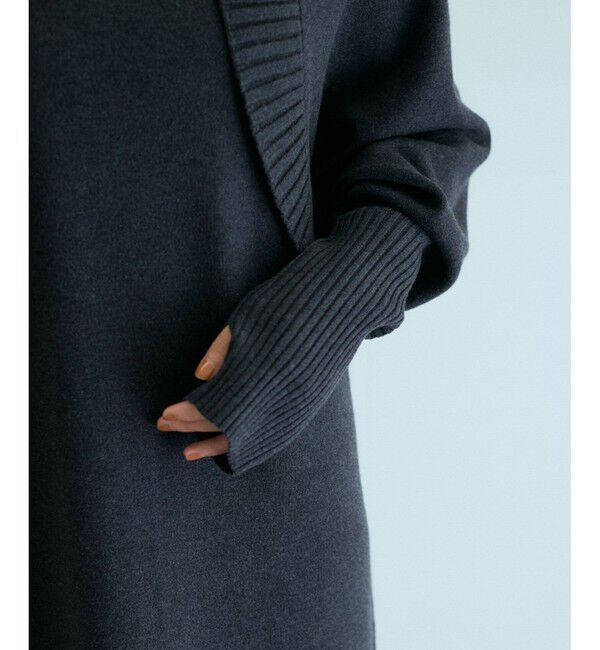 ADAM ET ROPE'「ボレロドッキングニットワンピース」|ワンピース|