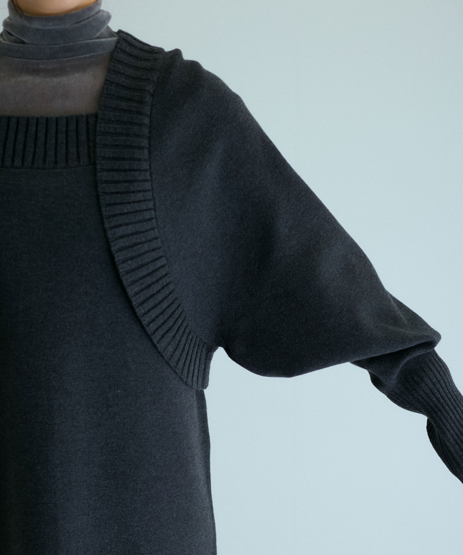 ADAM ET ROPE'「ボレロドッキングニットワンピース」|ワンピース|