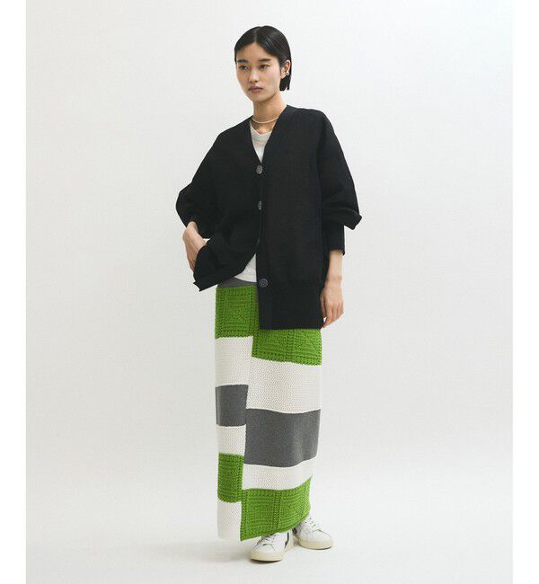 ADAM ET ROPE'「JACQUARDカーディガン」|カーディガン|