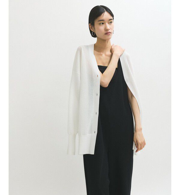 ADAM ET ROPE'「JACQUARDカーディガン」|カーディガン|ホワイト(10)