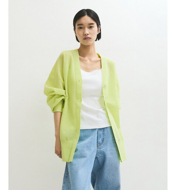 ADAM ET ROPE'「JACQUARDカーディガン」|カーディガン|