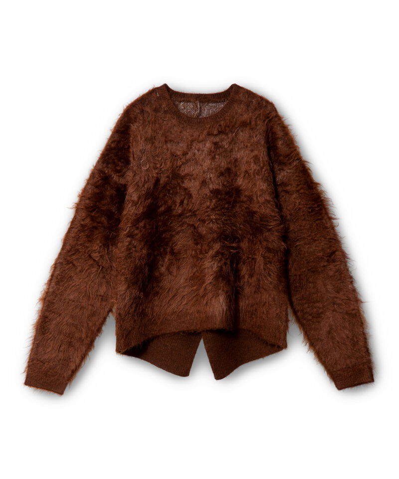  「リバーシブル起毛ニットプルオーバー」|ニット・セーター|