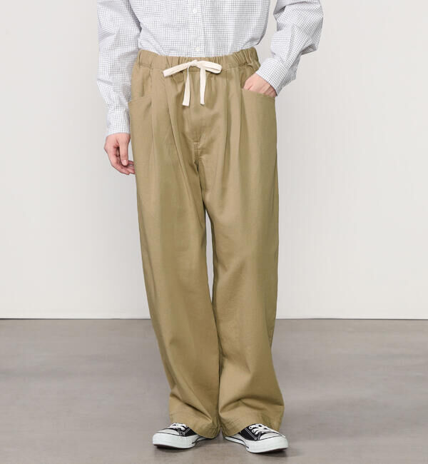 DANTON「DANTON | 2タック イージーパンツ MEN」|チノ|BEIGE