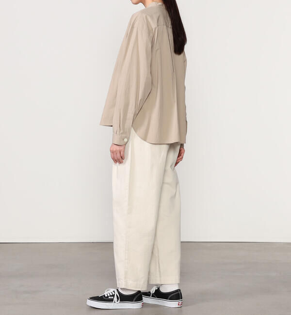 DANTON「DANTON | バンドカラー 長袖シャツ SOLID WOMEN」|シャツ・ブラウス|