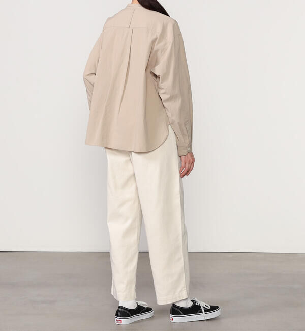 DANTON「DANTON | バンドカラー 長袖シャツ SOLID WOMEN」|シャツ・ブラウス|