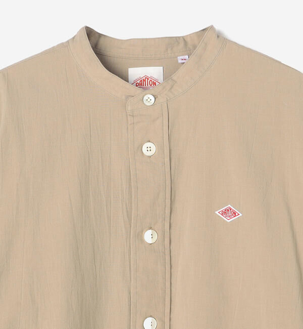 DANTON「DANTON | バンドカラー 長袖シャツ SOLID WOMEN」|シャツ・ブラウス|