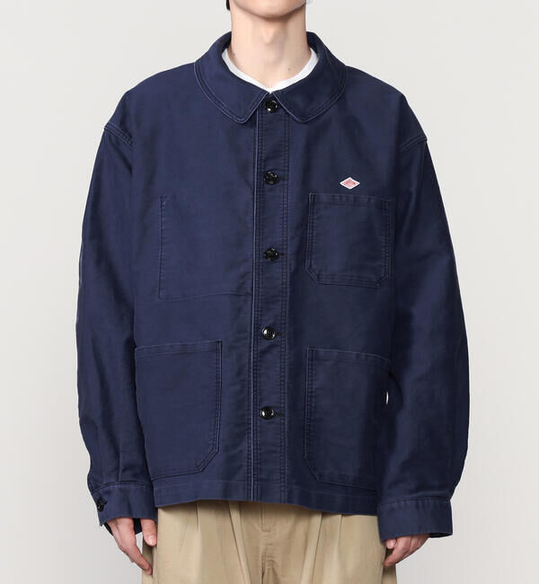 DANTON「DANTON | コットンモールスキン ワイドカバーオール MEN」|テーラードジャケット|
