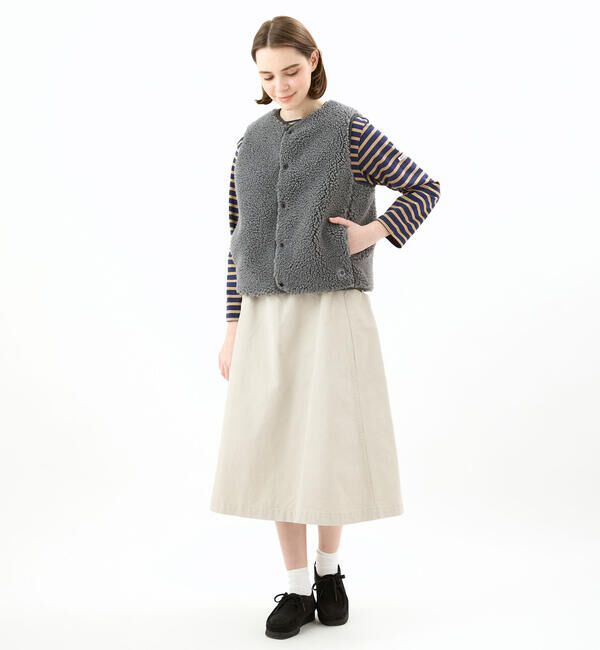 ORCIVAL「ORCIVAL | ボアフリース ノーカラーベスト WOMEN」|その他|