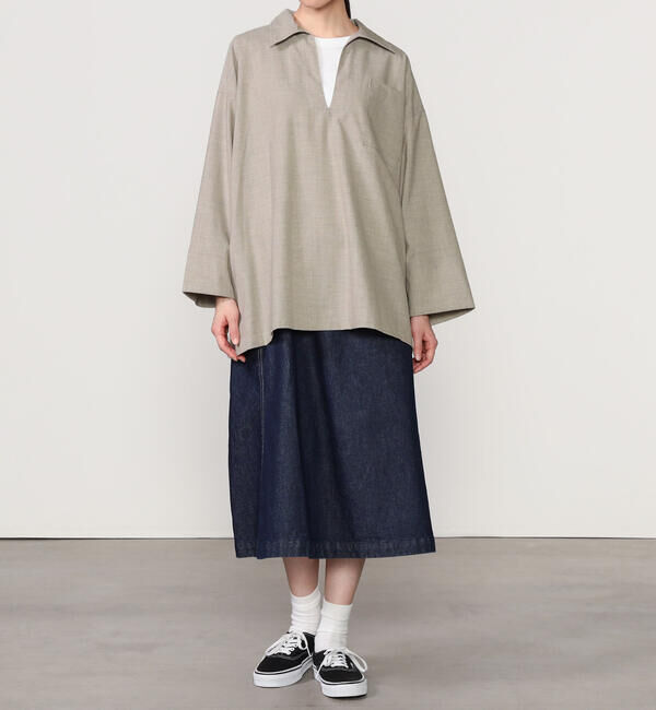 ORCIVAL「ORCIVAL | ストレッチブロード スキッパーシャツ WOMEN」|シャツ・ブラウス|