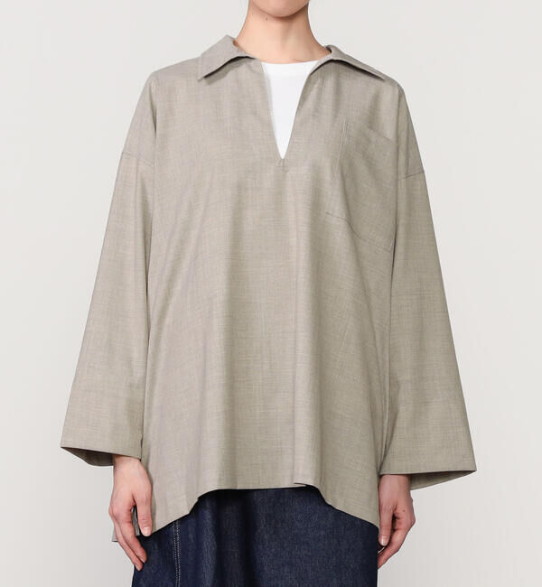 ORCIVAL「ORCIVAL | ストレッチブロード スキッパーシャツ WOMEN」|シャツ・ブラウス|