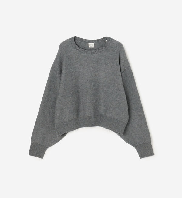 ORCIVAL「ORCIVAL | ウールコットン ラウンドネックプルオーバー WOMEN」|ニット・セーター|GREY