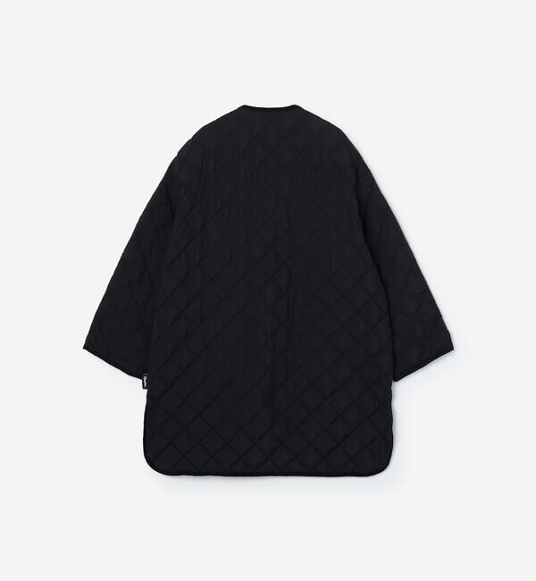 GYMPHLEX「Gymphlex | ナイロンタフタ キルトダウンカラーレスコート WOMEN」|ダウン|