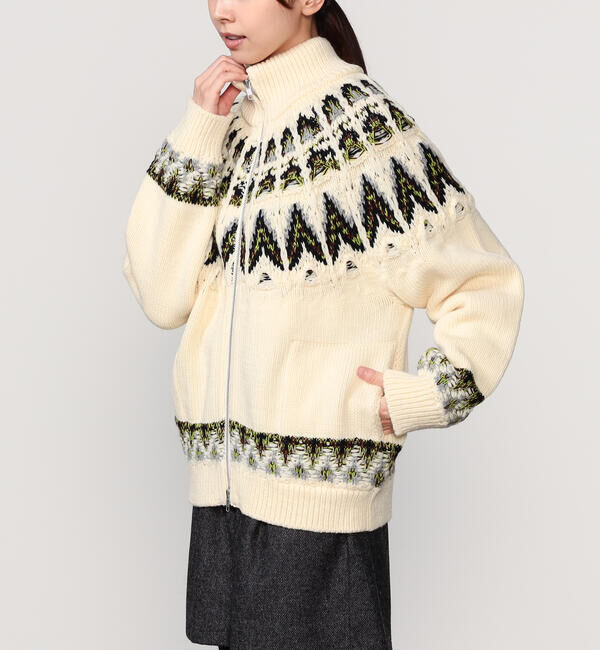  「COOHEM | 〈別注〉ノルディック ニットブルゾン WOMEN」|ニット・セーター|