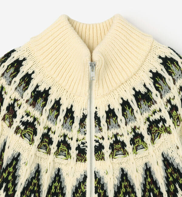  「COOHEM | 〈別注〉ノルディック ニットブルゾン WOMEN」|ニット・セーター|