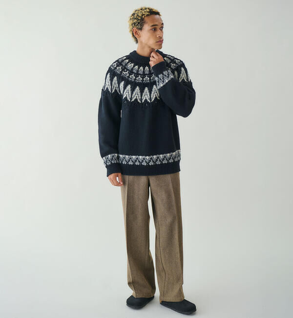  「COOHEM | ノルディック ニットプルオーバー MEN」|ニット・セーター|