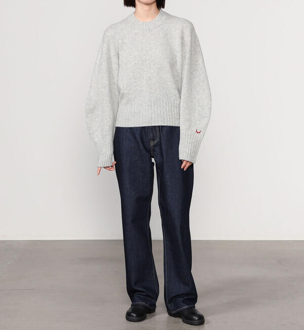 UNFIL「UNFIL | ラムズウール クルーネックニットプルオーバー WOMEN」|ニット・セーター|