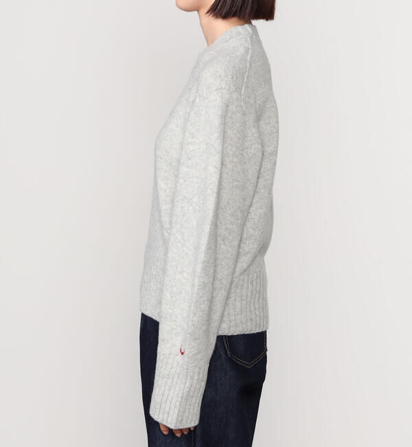 UNFIL「UNFIL | ラムズウール クルーネックニットプルオーバー WOMEN」|ニット・セーター|