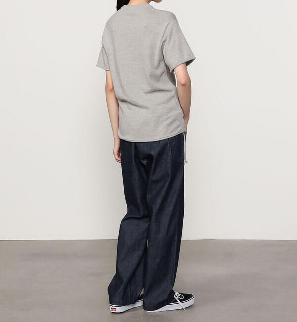 UNFIL「UNFIL | ブラッシュシルクコットン ギャザープルオーバー WOMEN」|Tシャツ・カットソー|