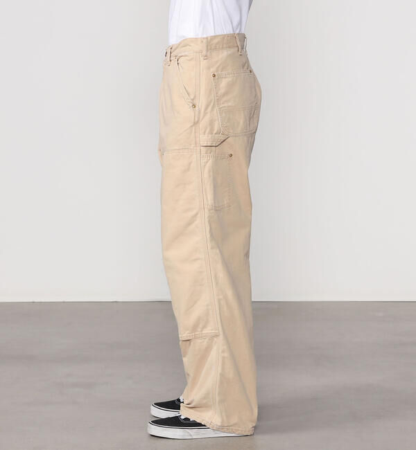  「orSlow | 〈別注〉 DOUBLE KNEE WORK PANTS BEIGE MEN」|チノ|