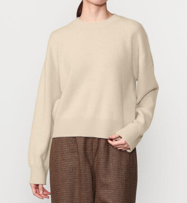 Morris & Sons「MORRIS & SONS | カシミヤ クルーネックニット WOMEN」|ニット・セーター|CREAM