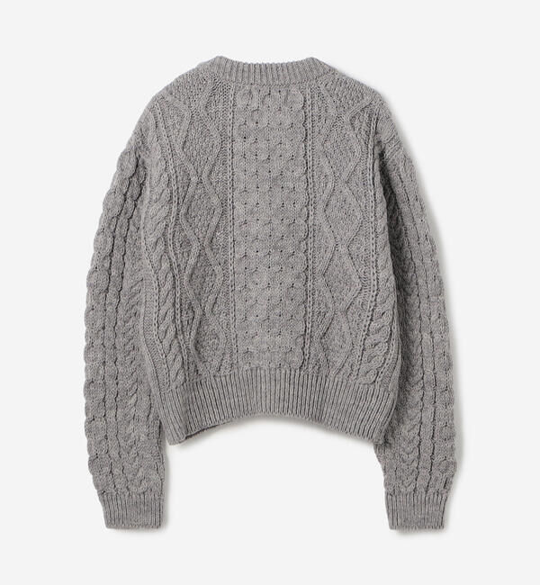  「James Charlotte | ウール アランニットカーディガン WOMEN」|ニット・セーター|