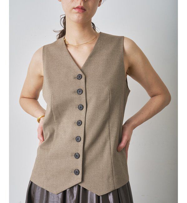  「ノーカラーベスト」|ベスト・ジレ|