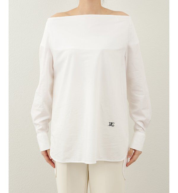  「ブロードオフショルダーブラウス」|シャツ・ブラウス|