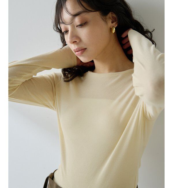  「フライスプルオーバー」|Tシャツ・カットソー|ライトベージュ