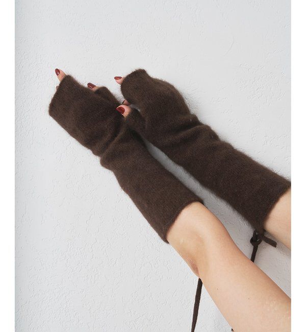  「【THROW】別注カラーArm Warmer」|手袋|ブラウン