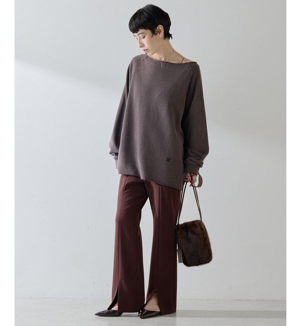  「オフショル裏毛プルオーバー」|Tシャツ・カットソー|