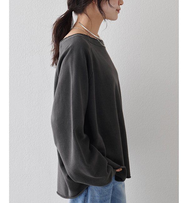  「オフショル裏毛プルオーバー」|Tシャツ・カットソー|