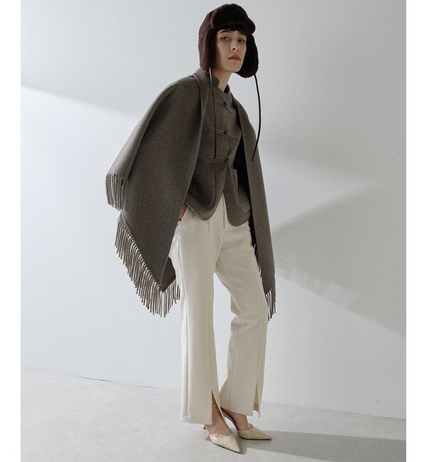  「【Christian AKS】Wool Fringe Stole」|マフラー|