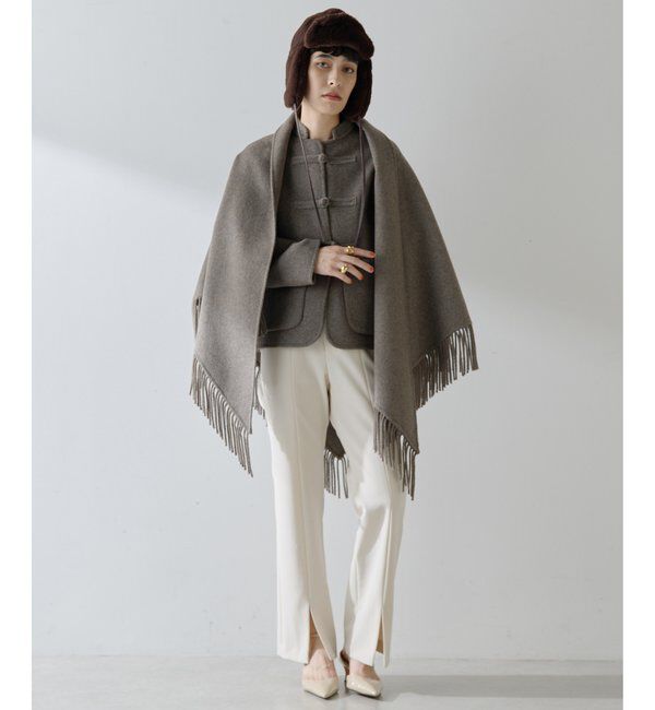  「【Christian AKS】Wool Fringe Stole」|マフラー|
