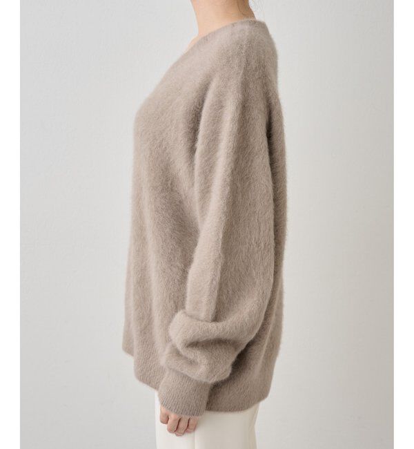  「ファーVプルオーバー」|ニット・セーター|