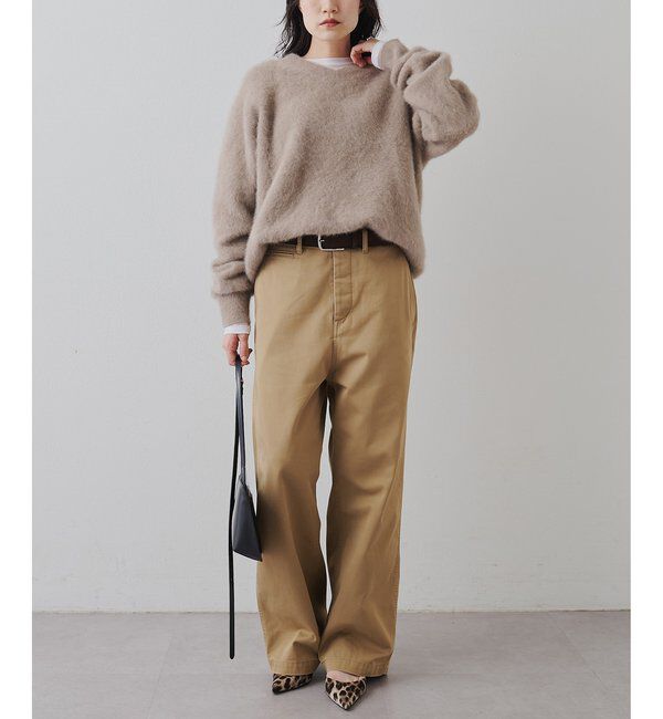  「ファーVプルオーバー」|ニット・セーター|