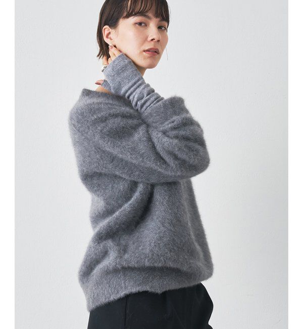  「ファーVプルオーバー」|ニット・セーター|