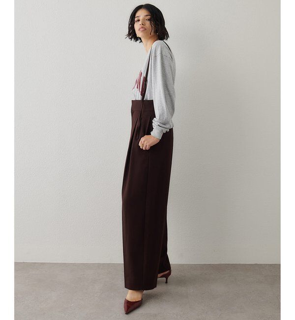  「ハイウエストサスペンダーパンツ」|チノ|