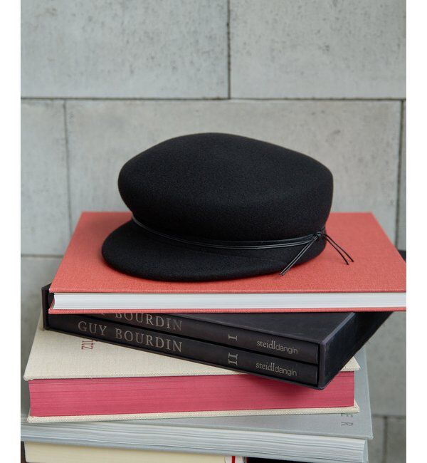  「【CATARZI】WOOLキャスケット」|ハット|ブラック