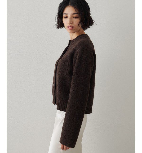  「ブークレーニットジャケット」|ニット・セーター|