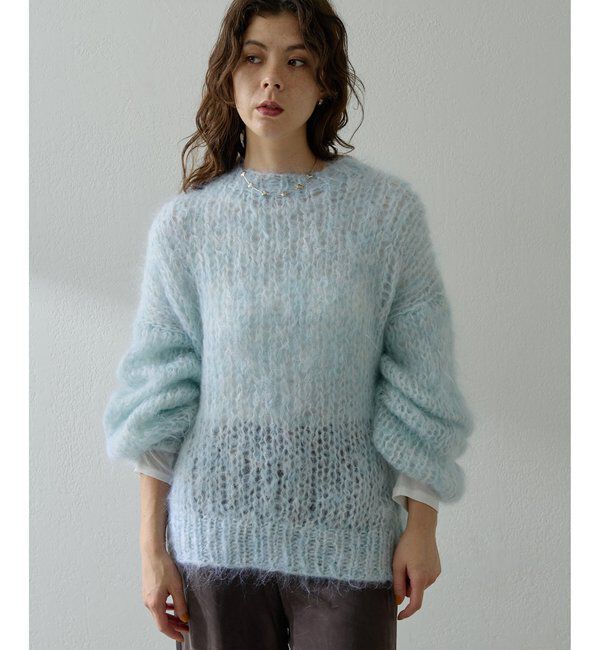  「ハンドクルーニットプルオーバー」|ニット・セーター|
