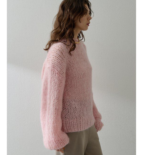  「ハンドクルーニットプルオーバー」|ニット・セーター|