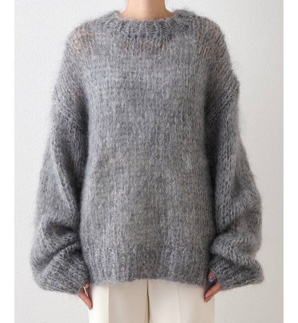  「ハンドクルーニットプルオーバー」|ニット・セーター|