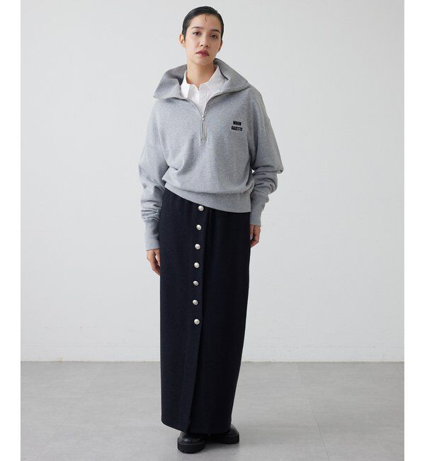 THE PAUSE「【THE PAUSE】ウールジャージボタンスカート」|スカート|