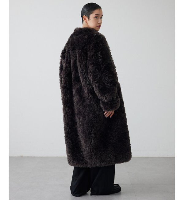  「【THE PAUSE】フェイクファーロングコート」|その他|