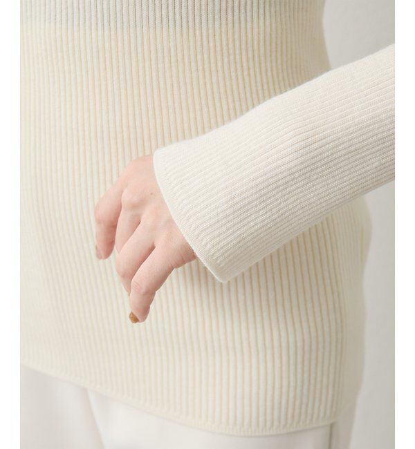 「リブニットクループルオーバー」|ニット・セーター|